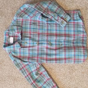 Hanna Andersson plaid flannel shirt